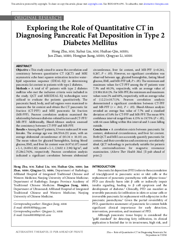 ct scan diabetes mellitus